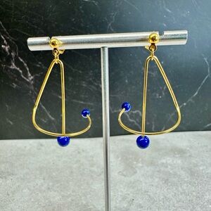 Vintage Avon Spiral Motion Dangle Earrings - SKU H